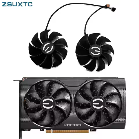 88MM PLA09215S12H RTX3060 Ti XC GAMING GPU Fan，For EVGA RTX 3050 3060 3060Ti XC BLACK GAMING Video c