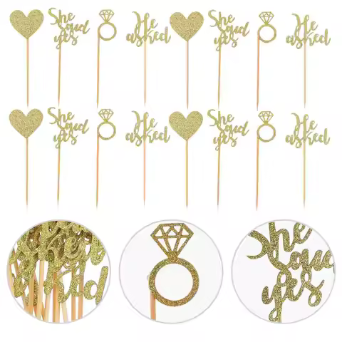 24 Pcs Wedding Cake Topper Image Custom Name Edible Decoration Dessert Ornament Baking