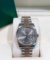 👑[現貨]🔥🔥Rolex Datejust 勞力士日誌系列 116231 灰面鑽 表徑36mm 自動機械 ✅有保卡 rolex/rolex submariner/rolex daytona/rolex