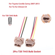 2x Toyota Corolla Camry Brake Light T20 7440 Bulb Lamp Holder Socket