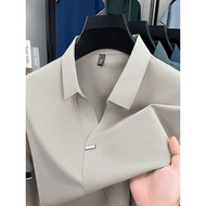 polo t shirt men baju t shirt lelaki berkolar Musim panas gaya baru kerah lelaki lengan pendek seder