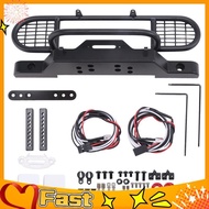 MYAfor TRX4 Metal Front Camel Trophy Bumper with Light for 1/10 RC Crawler Car  TRX4 -4