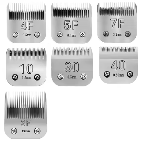 3F,4F,5F,7F,9#,10#,30#,40# Pet Dog Cat Grooming Blade Compatible with Most Andis,Oster A5,Wahl KM An