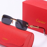 2023 Luxury Cartier Square Sunglasses Ladies Designer Vintage Brand Men's & Women's Sunglasses Gradi