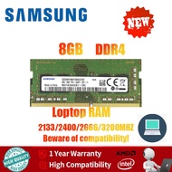 Samsung 8GB DDR4 2400Mhz 2666Mhz 2133Mhz 3200MHz 1.2V 260Pin SODIMM Laptop Memory RAM PC4 DDR4 2400T 2666V