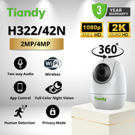 Tiandy H322N 2MP / H342N 4MP Indoor WiFi CCTV Camera - 360° View | Human Detection | Night Vision |