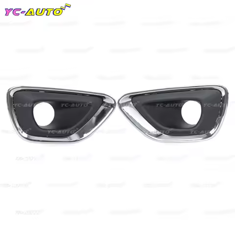 Car Chrome Front Bumper Fog Light Trim Cover Fog Lamp Cover For Jeep Grand Cherokee 2014-2016 681430