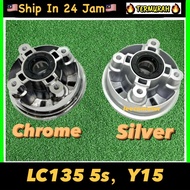 Yamaha LC135 5S / Y15zr Y15 CLUTCH HUB SPROCKET HUB ASSY + OIL SEAL BEARING COMPLETE SET CHROME SPOC