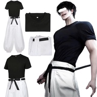 Toji Fushiguro Cosplay Costume Outfit Cosplay Toji Fushiguro Uniform Suit Top Wig Halloween