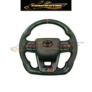 Toyota LC300 Design GR CARBON Steering Wheel GR Leather Steering Toyota GR Steering