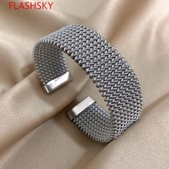 FLASHSKY Weave Cuff Bracelet, Vintage Waterproof Vintage Cuff Bracelet, Classic Wide Cuff Hollow Wea