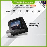70mai A510 Dash Cam Dual Vision Car Recorder with GPS ADAS [Add-On 4G Hardwire Kits]