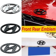 Car Front Hood Emblem Sticker for Hyundai Venue Kona Veloster Elantra I30 I10 I40 I20 Tucson Ioniq R