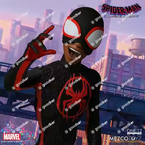 In Stock Original Mezco Toyz 1/12 Collective Spider-Man: Spider-Man Beyond Miles Morales in Stock An