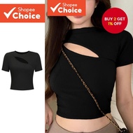 B96-AUG24-B-2-Cut-out T-shirt-TSB96MD079  B96-AUG24-B-2-T-shirt berongga-TSB96MD079B96-AUG24-B-2-T-s