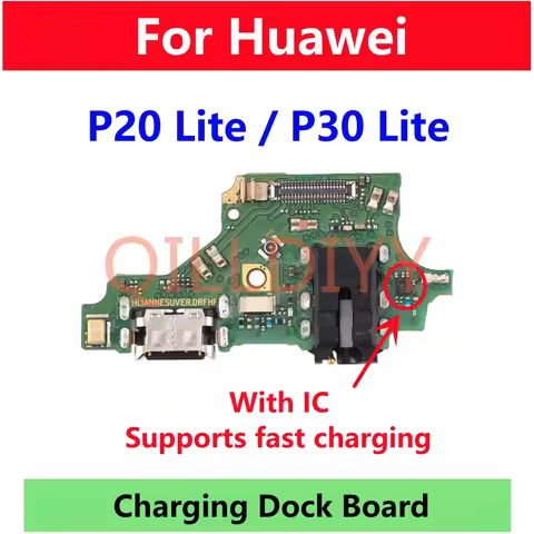 For Huawei P20 Lite / P30 Lite Charging Board USB Connector Charger Port Dock Flex Cable Microphone 