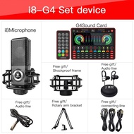 ♦G4 Live Sound Card Microphone I8 Audio Mixer Sound Card Webcast Sound Mixer Board Live Streamin ❁┱