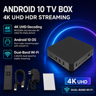 Android 10ทีวีกล่องRK3228A 4K UHD Dual Band WiFi 1GB 8GBสตรีมมิ่งMedia Playerสมาร์ทโฮมเธียเตอร์