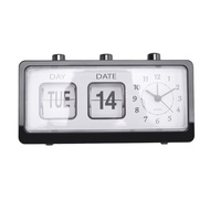 Mechanical Alarm Clock Novelty Flip Clock Desktop Digital Clock with Calendar Clock Home Decor Retro