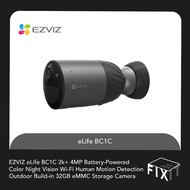 EZVIZ eLife BC1C Battery-Powered Color Night Vision Wi-Fi Motion Detection Outdoor Build-in 32GB eMM