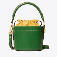 TORY BURCH 綠色皮革肩背包