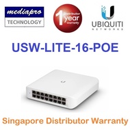 UbiQuiti USW-LITE-16-POE UniFi Switch USW Lite 16 PoE, Fully Managed Layer 2 Switch, Max PoE 45W - L