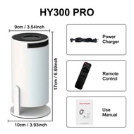 MIU โปรเจ็กเตอร์ HY300 Android 11.0 LCD 4K พร้อมความสว่าง 8000 ลูเมน หน้าจอ HD 130 นิ้ว Wi-Fi และ Bl