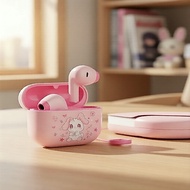 Realfit S2 Mini TWS Earbuds:,App,HiFi,, Realfit S2 Mini TWS Fon Telinga: Tema Dopamin, Kawalan Aplik