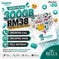 ♨️ 300GB RM38 ♨️ FULL HOTSPOT ♨️ Simkad BeONE Mobile by Maxis Prepaid Unlimited Call High Speed Data