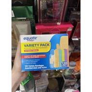 Equate Bandages Full Colors Full Size Funny 120 Pieces - American Goods