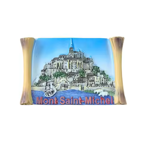 Mont Saint Michel France 3D Fridge Magnet Souvenir Gift,Resin Handmade France Refrigerator Magnet Ho