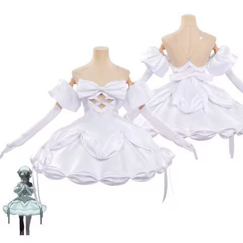 Alien Stage Sua Cosplay Costume White Dress Idol Stage Outfit ALNST Character Halloween Party Costum