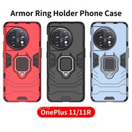 Casing Phone For OnePlus 11 OnePlus11 5G 2023 Armor Ring Holder Phone Case Casing Fashion Shockproof Protection Back Cover
