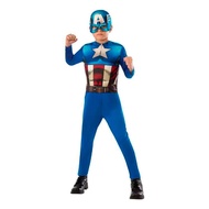Marvel Captain America Kids Costume Blue & Red