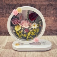 永生花手機無線充電藍芽音響檯燈 生日/畢業/喬遷/母親節/情人節