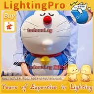 🇸🇬Free shipping🇸🇬 Anti-Fall25*16*16 Piggy Bank Doraemon Piggy Bank Children Doraemon Cat Decoration 