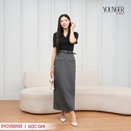 Chân váy nữ YOUNGER BY CARDINA chất tuytsi kẻ sọc trendy 5YCVS01