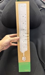 Scheider 13A六位獨立開關插座 連兩位USB充電插座