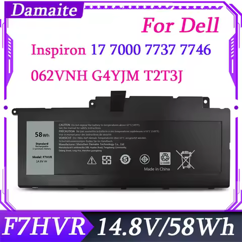 F7HVR T2T3J Laptop Battery For DELL Inspiron 14 15 17 5447 7000 7437 7537 7737 7746 N7437 N7537 N773