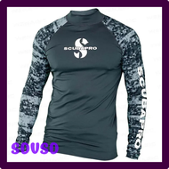 SDVSD Nieuwe Mannen Zwemmen เสื้อยืด Badpak Strand Uv Bescherming Rash Guard Duikbadkleding Surfpak Met Lmouwen Surfkleding Rashguard VSDVS