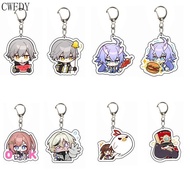 Honkai Star Rail Pamu Danheng Bailu Herta Pela Clara Figure Cosplay Style Keychain