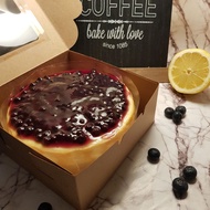 New York Cheesecake with Homemade Blueberry Topping