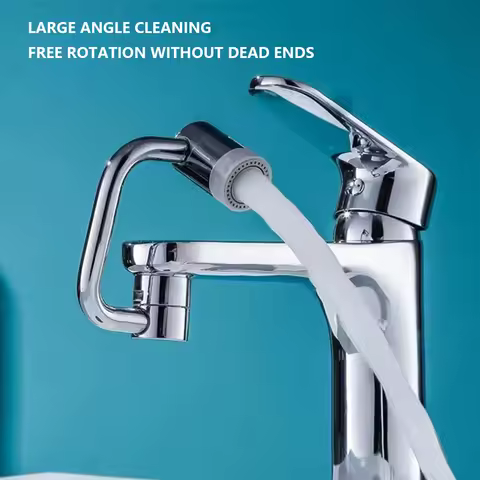 1080 Rotating Swivel Faucet Extender Filter Extension Kitchen Faucet Extend 2 Mode Splash Filter Ext