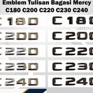 TRUNK EMBLEM WITH MERCEDES BENZ C180 C200 C220 C230 C240 WRITING