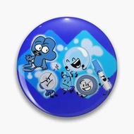 Bfdi True Blue Friends Characters  Soft Button Pin Gift Funny Decor Fashion Lapel Pin Creative Jewel
