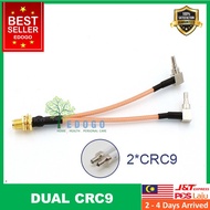 HIGH QUALITY Pure Copper SMA Female to CRC9 cable Connector Splitter Combiner RF Coaxial Pigtail Cable for 3G 4G Modem