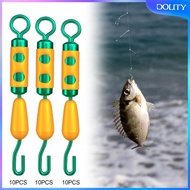 [dolity] 10x Fishing Barrel Swivels Lightweight Professional Saltwater Snap Swivels