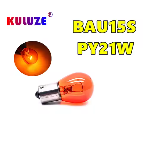 Car Indicator Light 1156 BAU15S PY21W Brake Reverse Lamp Parking Light Amber Halogen Lamp Bay15d amb