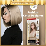 Merry Sun Permanent Hair Color/dye Cream for Salon (ASH BLONDE), Plant Based Formula, Household DIY