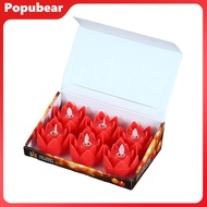 Woeuri Yard Light Romantic Led Candle 6 Pcs Diwali Led Lotus Candles Flameless Tea Lights for Home D